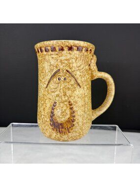 Vintage Pottery Craft Face Mug